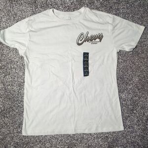 GM Chevy Chevrolet Official American Classic Boys T-Shirt Ivory Size Large 10/12